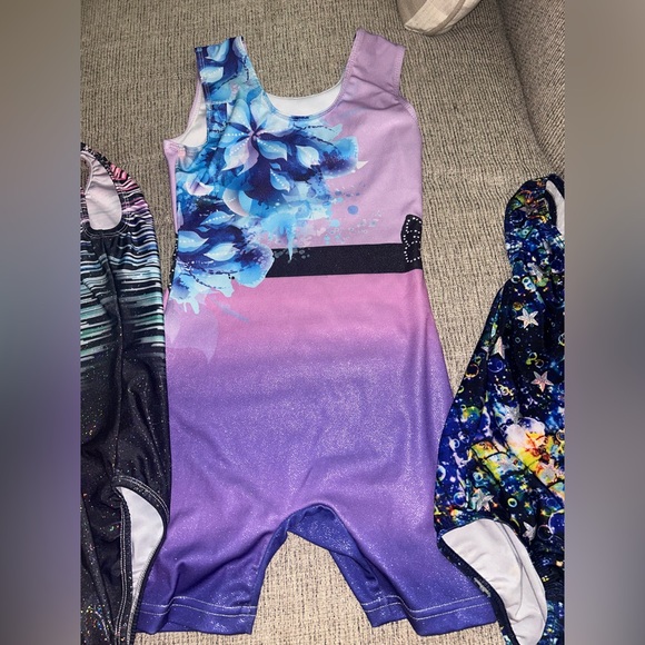 Colorful Gymnastics Leotards Set - Picture 3 of 4
